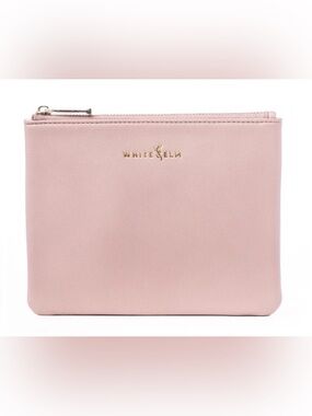 NWT White Elm Dusty Rose Maia Cosmetic Case Pink Pouch